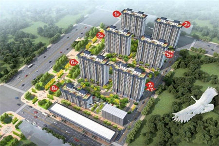 密州宝科·龙旺华庭3室2厅1卫87万125m2毛坯房出售